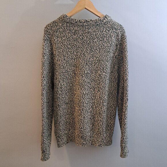 J. Crew Men's Medium 100% Cotton Marled Knit Crewneck Sweater Style #BL820 - Picture 2 of 16